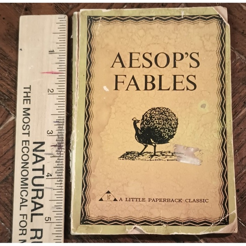 1967 Aesop's Fables Pyramid Little Paperback Classic First Printing Vintage